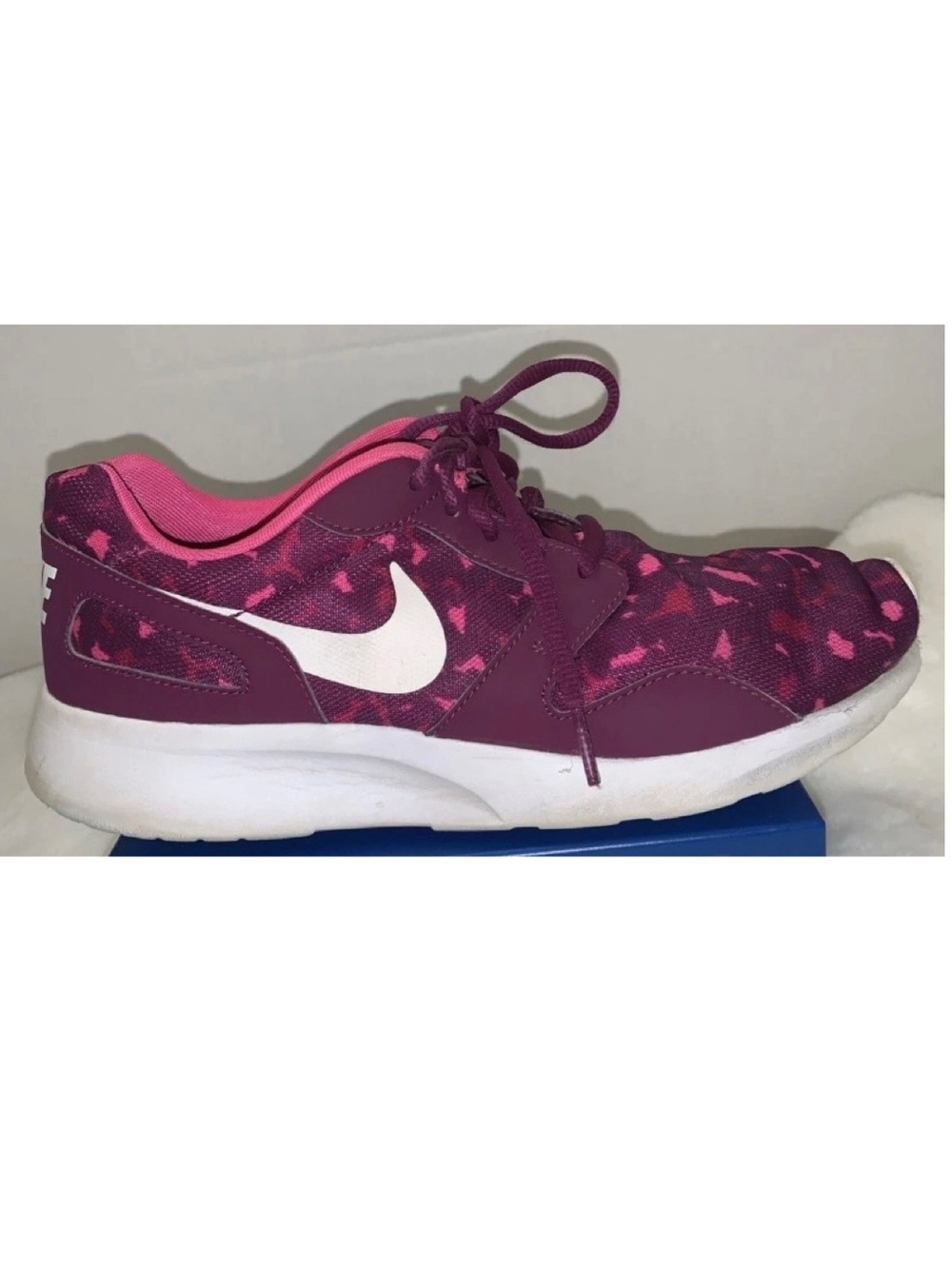 🦋🎯 Nike Kaishi Running Shoes Pink Purple Animal Print Size 9 - Picture 3 of 12